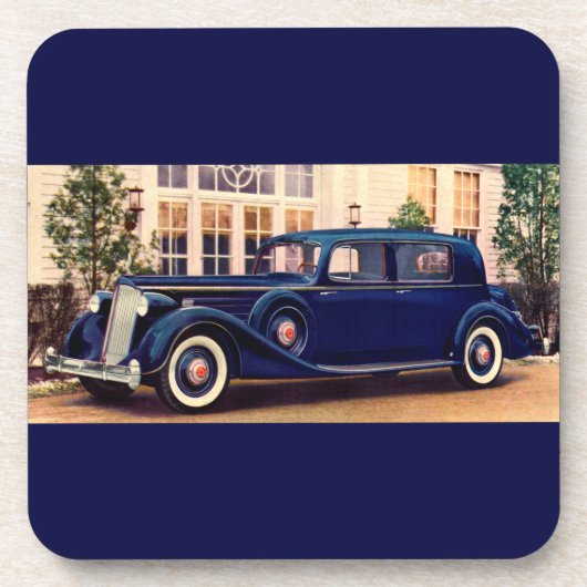 1936 blue Packard Drankjes Onderzetter (Voorkant)