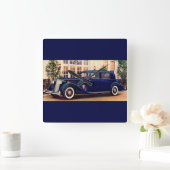 1936 blue Packard Vierkante Klok (Huis)