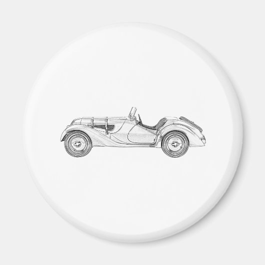 1936 BMW 328 MAGNEET (Voorkant)