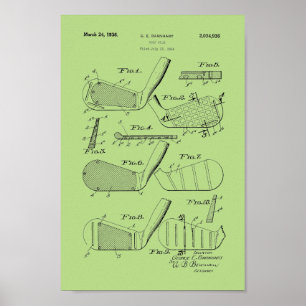 1936  Golf Club Patent Art Print