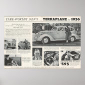 1936 Hudson Terraplane ad Poster (Voorkant)