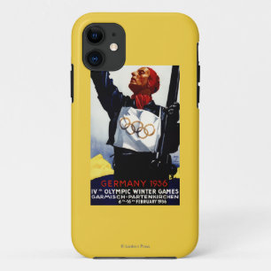 1936 Olympische Winterspelen Advertentieposter iPhone 11 Hoesje