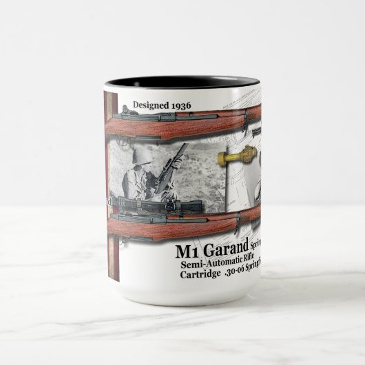 1936 Springfield M1 Garand Precision Coffee-Mok Mok (Midden)
