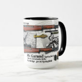 1936 Springfield M1 Garand Precision Coffee-Mok Mok (Voorkant rechts)