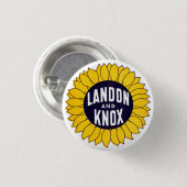 1936 Verkiezingslandon en Knox Ronde Button 3,2 Cm (Voorkant /achterkant)