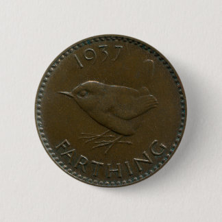 1937 British farthing-knop Ronde Button 5,7 Cm