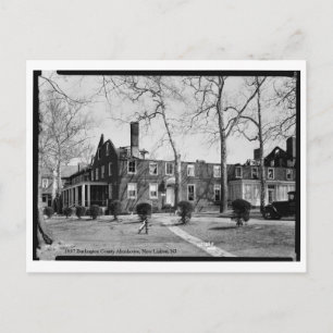1937 Burlington County Almshouse, New Lisbon, Vere Briefkaart