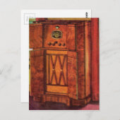 1937 console-radio briefkaart (Voorkant / Achterkant)