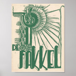 1937 De Fakkel Impression d'art abstrait néerlanda