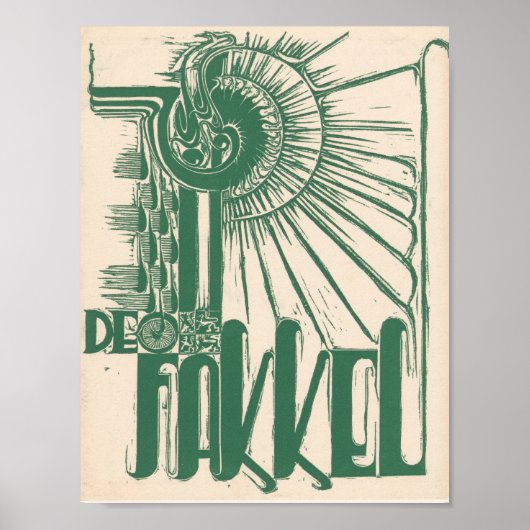 1937 De Fakkel Impression d'art abstrait néerlanda (Devant)
