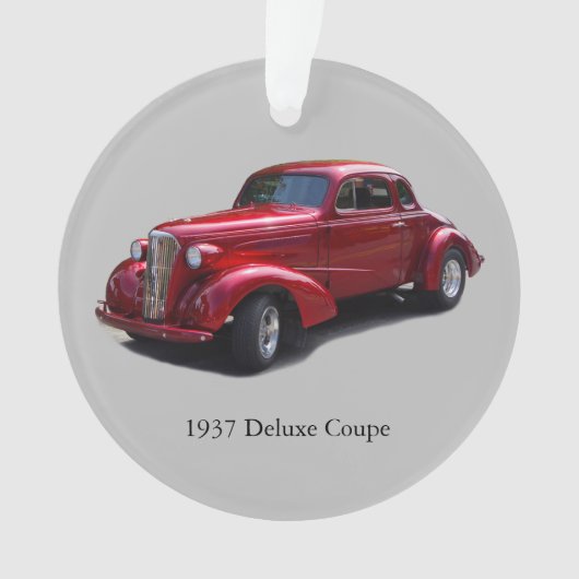 1937 Deluxe Coupe acrylsiermiddel Ornament (voorkant)