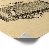 1937 Oude kunsttekenafdrukken voor camera's Poster (Hoek)