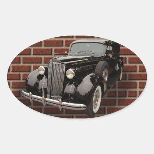 1937 PACKARD OVALE STICKER (Voorkant)