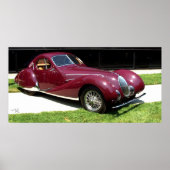 1937 Talbot Lago T150SS Poster (Voorkant)