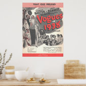 1937 The Vogues of 1938, dat oude gevoel Poster (Keuken)
