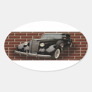 1937 VERPAKKING OVALE STICKER