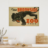 1937 Visiter Brookside Zoo WPA Poster (Cuisine)