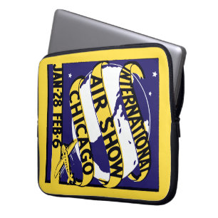 1938 Chicago International Air Show Laptop Sleeve