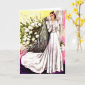 1938 huwelijksgraafdruk kaart (Gele Bloem)