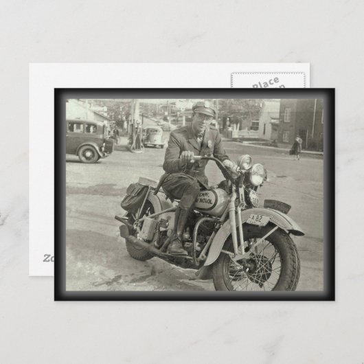 1938 Tennessee Highway Patrol Briefkaart (Voorkant / Achterkant)