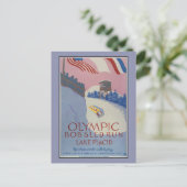 1938  wintersport Reis en meer Placid Briefkaart (Staand voorkant)