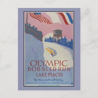 1938  wintersport Reis en meer Placid Briefkaart