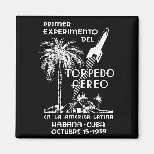 1939 Cuban Rocket Mail Magneet (Voorkant)