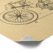 1939  recumentenmodel voor fietsen Kunst P Poster (Hoek)