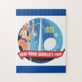 1939 's Werelds Fair Vintage Travel Poster in New Legpuzzel (Verticaal)