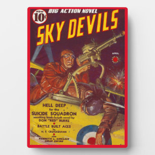 1939 SKY DEVILS PULP MAGAZINE HOESJE FOTOPLAAT