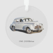 1940 2500 Deluxe-acrylsiermiddel Ornament (achterkant)