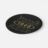  1940 - 80e verjaardag - Premium - kwaliteit Papieren Bordje (Gekanteld)