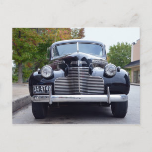 1940 Black Sedan met twee poorten Briefkaart