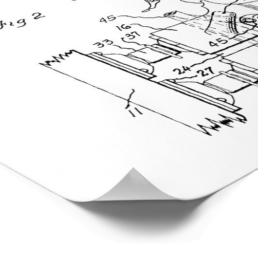 1940 kunst met anatomische ruggengraat poster (Hoek)