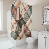 1940 Plaid Douchegordijn (In situ)