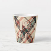 1940 Plaid Latte Mug (Devant)