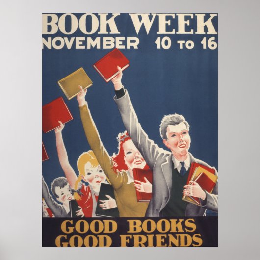 1940 Poster van de boekweek van kinderen (Voorkant)