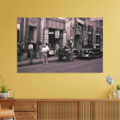 1940 Spanje Straatfotografie Lopez Schoonheidssalo Canvas Afdruk (Insitu (Woonkamer))