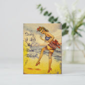 1940s Baignade Beauté Funny Carte postale (Debout devant)