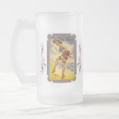 1940s Baignade Beauté Funny Frosted Beer Mug (Gauche)