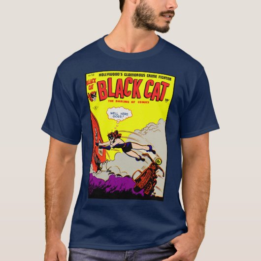 1940's Black Cat Comic T-Shirt (Voorkant)