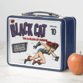1940's Black Cat Metal Lunchbox (In situ)
