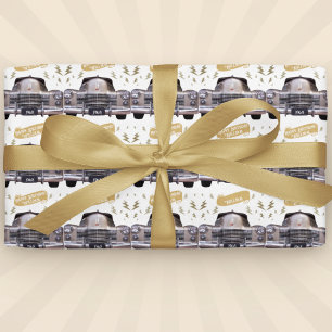 1940's Cadillac Verjaardagsmijlpaal Persoonlijk  Cadeaupapier