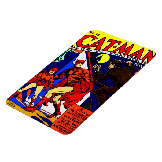 1940's Cat-Man Comics Magnet (Côté Gauche)