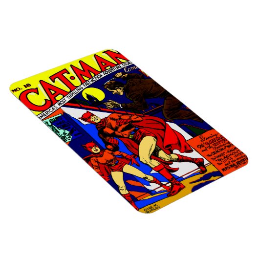 1940's Cat-Man Comics Magnet (Côté Droit)