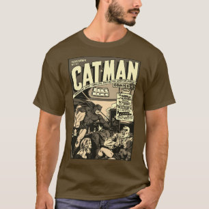 1940's CAT-MAN Comics (monotone) T-shirt