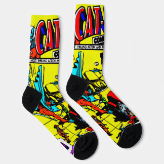 1940's CAT-MAN Comics Socks Sokken