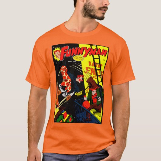 1940's 'FUNNYMAN' Comic T-Shirt (Devant)