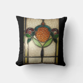 1940's GLAS IN LOOD PILLOW..AMERICAN MOJO Kussen