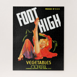 1940s groentestiket Foot High Forces Legpuzzel